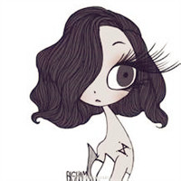 长睫毛妹子卡通头像