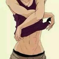 脱衣肌肉动漫男生头像图片