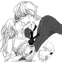 手绘黑白卡通头像图片