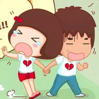 可爱经典麦拉风情侣头像一对