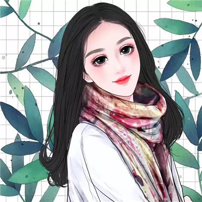 手绘卡通可爱美女头像