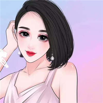 手绘卡通可爱美女头像