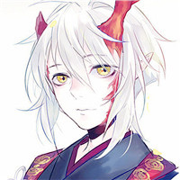 日系卡通系银发帅哥头像照片