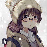 戴眼镜卡通头像女生