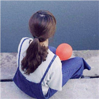 伤感女生头像背影侧面转身的