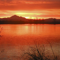 个性唯美日落头像