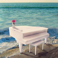 钢琴头像情侣图片