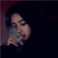 女生低头点烟图片侧脸图片