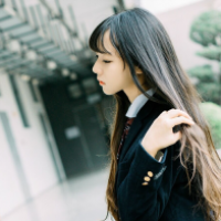 乐天派长发大美女头像,女生头像图片