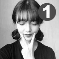 强迫症女生黑白头像