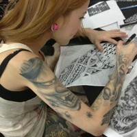 性感美女纹身头像