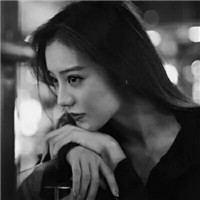 悲伤个性女生黑白头像