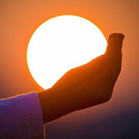 在落日的余晖中起舞唯美夕阳头像