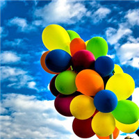 彩色气球qq头像