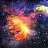 漂亮的炫彩星空头像
