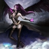 lol堕落天使暗黑头像