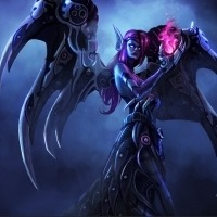 lol堕落天使暗黑头像