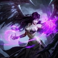 lol堕落天使暗黑头像