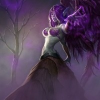 lol堕落天使暗黑头像