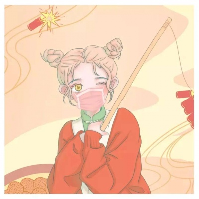 qq头像女生动漫戴口罩