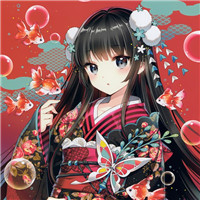 和服女生头像,动漫头像图片