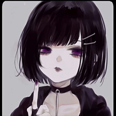 暗黑系二次元女生头像