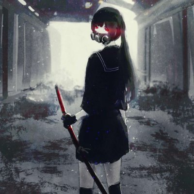 qq头像黑暗动漫女生