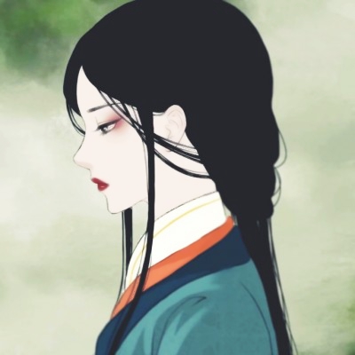 二次元古风女头图片,动漫头像图片