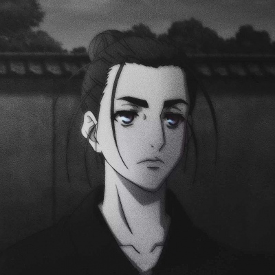 王也头像高清黑白