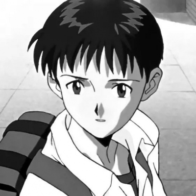 碇真嗣头像黑白