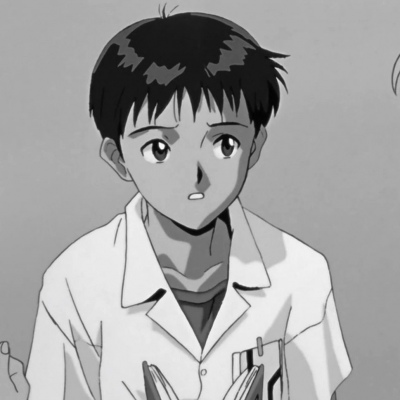 碇真嗣头像黑白