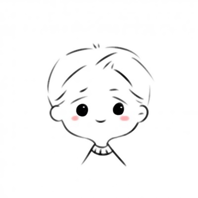 简笔画情头一左一右,卡通头像图片