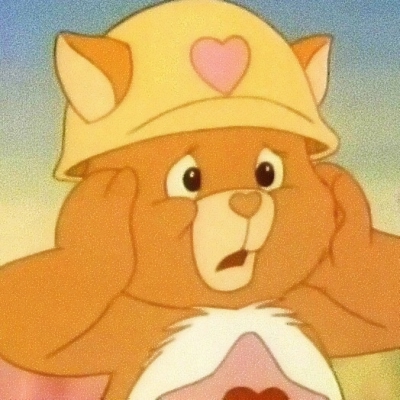 彩虹爱心熊头像图片