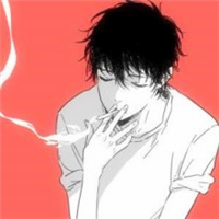 动漫男抽烟图片头像