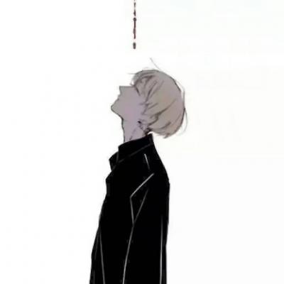 qq头像动漫男生伤感图片