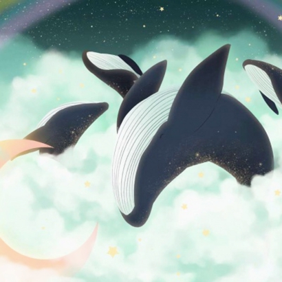鲸鱼情侣头像一左一右图片