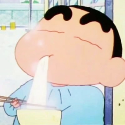 蜡笔小新吃东西头像