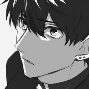 黑白冷酷动漫男头,动漫头像图片