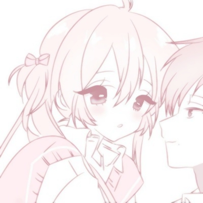 二次元粉色系情头,动漫头像图片