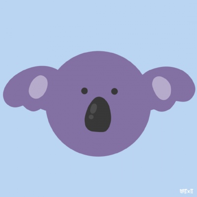 单个动物头像卡通可爱