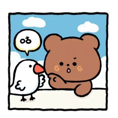 高清可爱萌萌的小熊头像图片