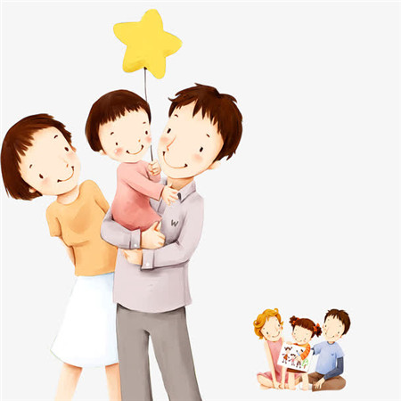 三口之家可爱头像,卡通头像图片