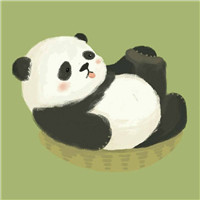 动漫熊猫头像简单图片