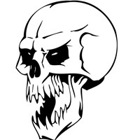黑白骷髅头像图片大全