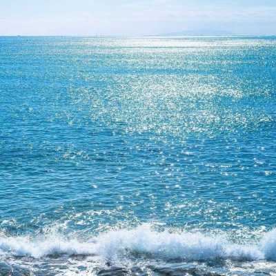 蓝色大海风景头像图片