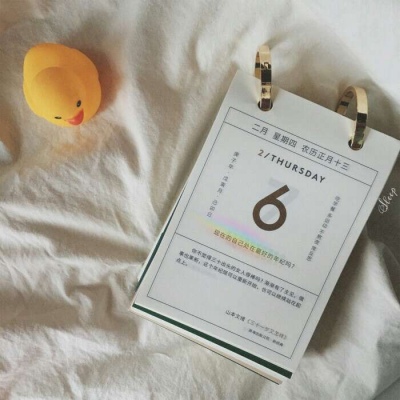 高清清新好看的二月日历头像图片