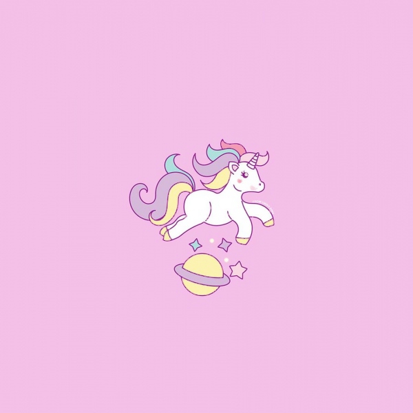 粉色系可爱独角兽图片头像