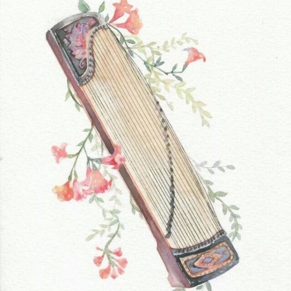 唯美古风乐器头像