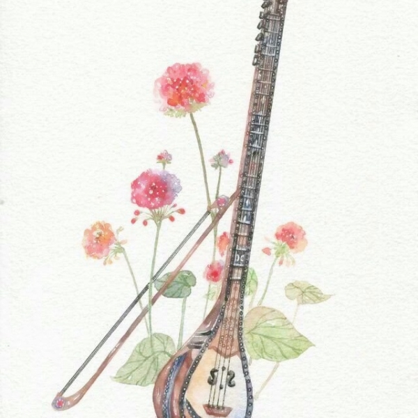 唯美古风乐器头像