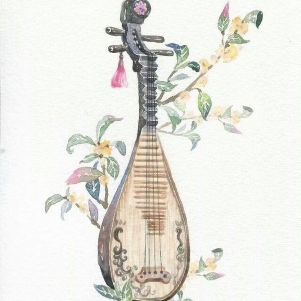 唯美古风乐器头像